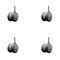 Service Caster 2'' Gray Floor Safe Twin Wheel Casters 7/16 Grip Ring Stem , 4PK SCC-GR02S50-TPR-GRY-716176-4 - alternate 1